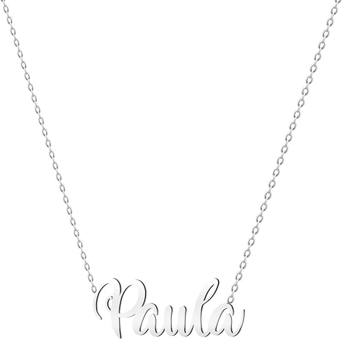 Colar Nome Personalizado Aço Inoxidável