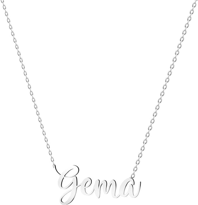 Colar Nome Personalizado Aço Inoxidável