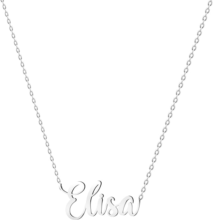 Colar Nome Personalizado Aço Inoxidável