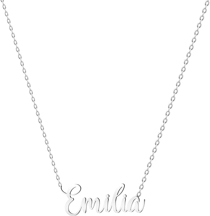 Colar Nome Personalizado Aço Inoxidável