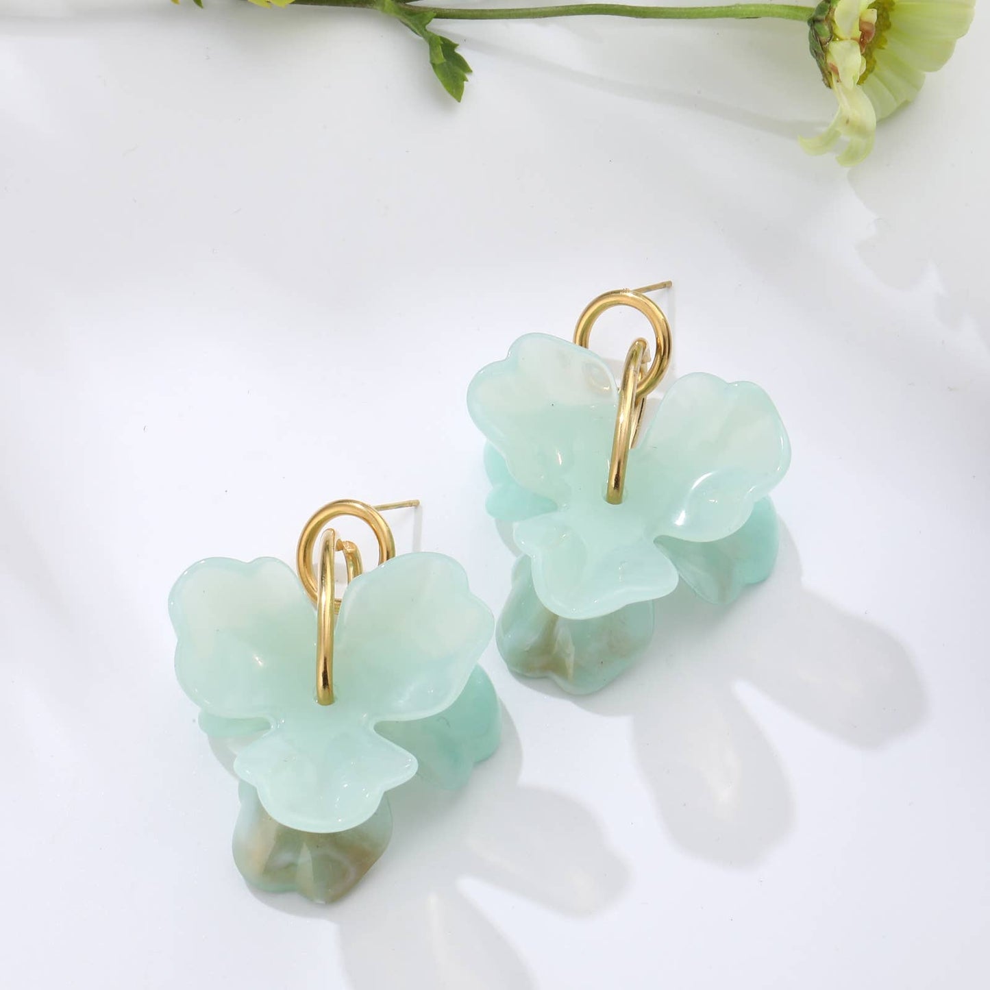 Lovelika - Brincos pendentes com pétalas - Astrid