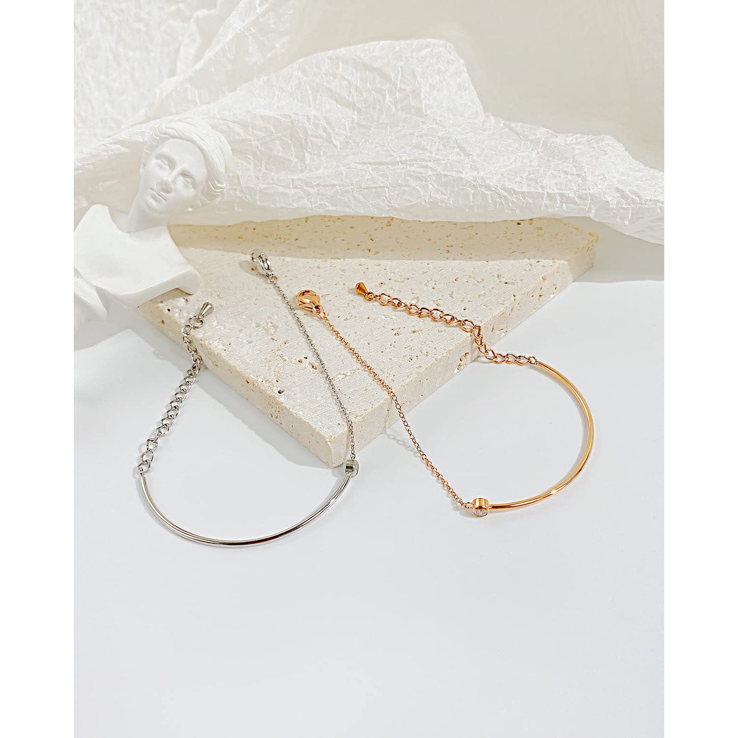 Pulseira de Zircõnia Ajustável