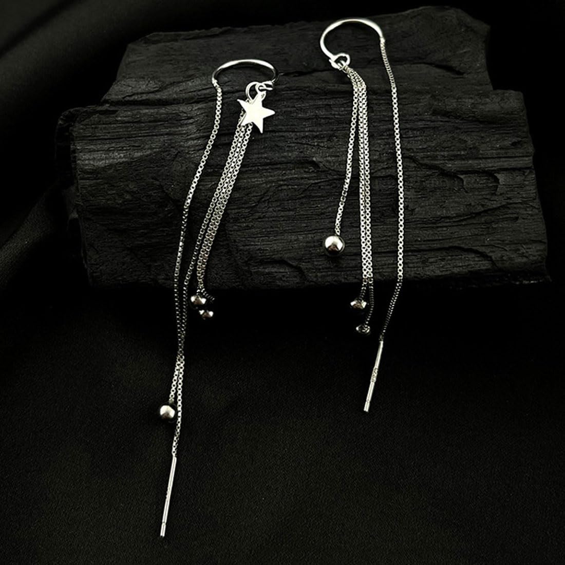 1 Par de brincos Elegantes Prata de Lei