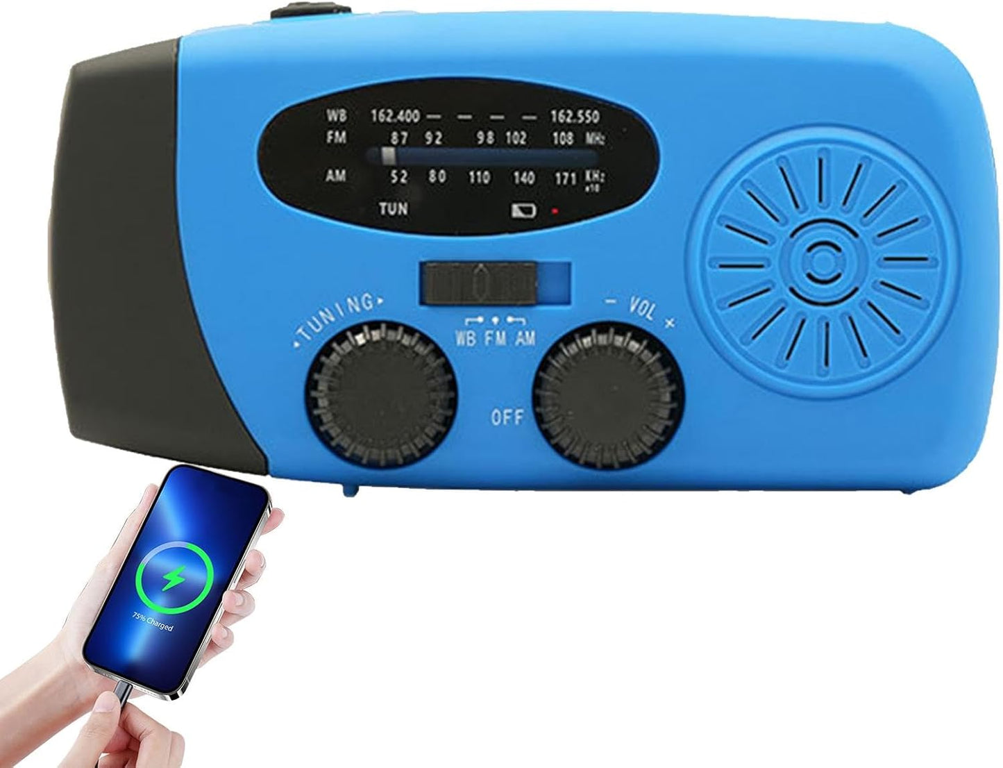 Rádio de manivela, rádio de manivela, rádio portátil, rádio meteorológico, rádio solar portátil, lanterna LED para corrida, caminhada, casa, sobrevivência, campismo