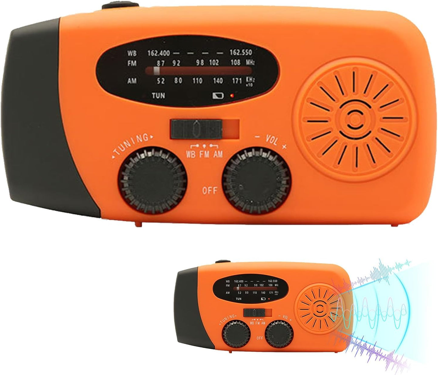 Rádio de manivela, rádio de manivela, rádio portátil, rádio meteorológico, rádio solar portátil, lanterna LED para corrida, caminhada, casa, sobrevivência, campismo