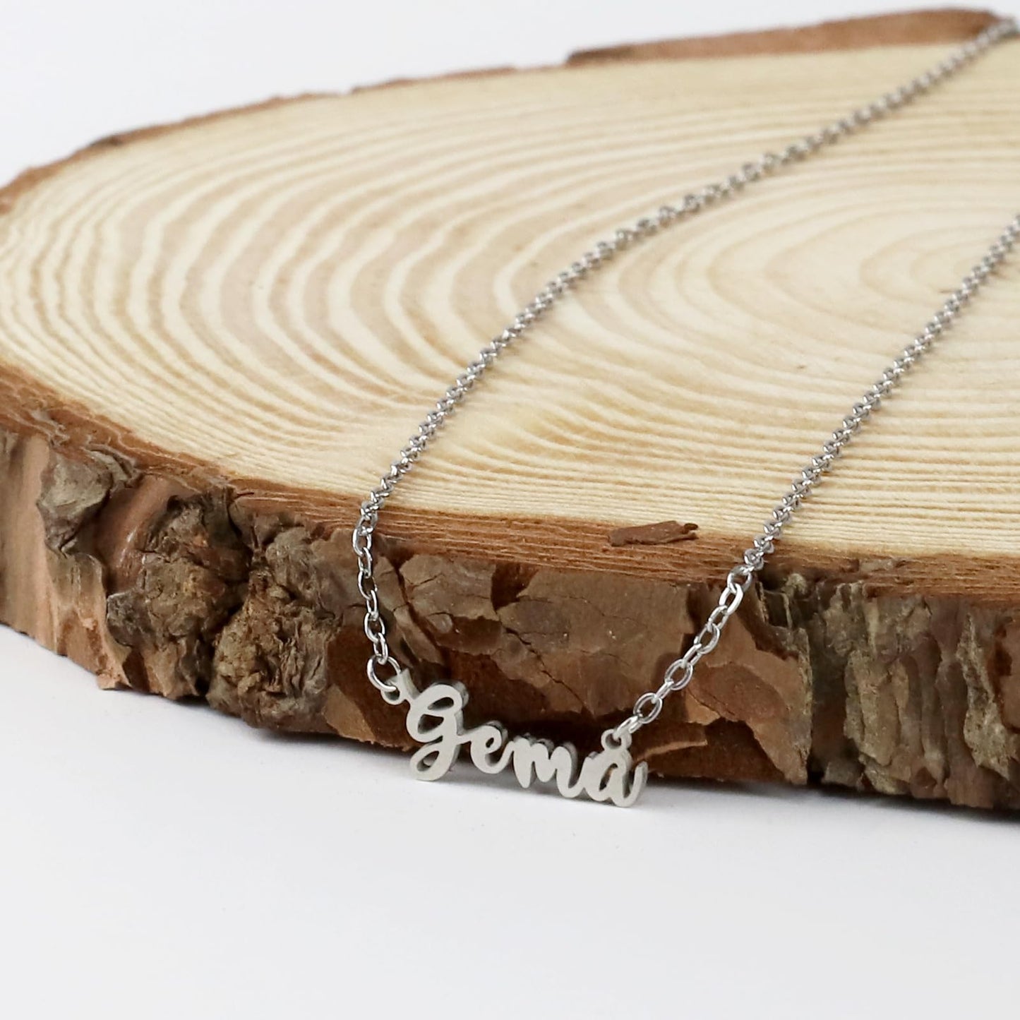 Colar Nome Personalizado Aço Inoxidável