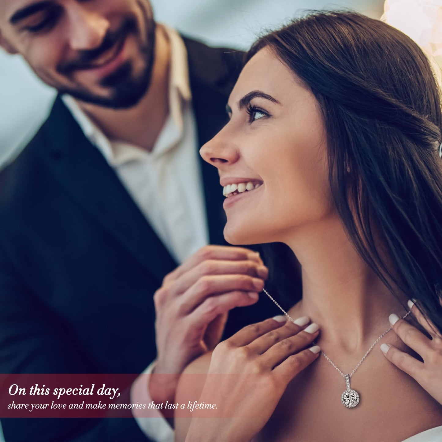 Eterna Rosa Preservada Box Rosa e Colar Romántico