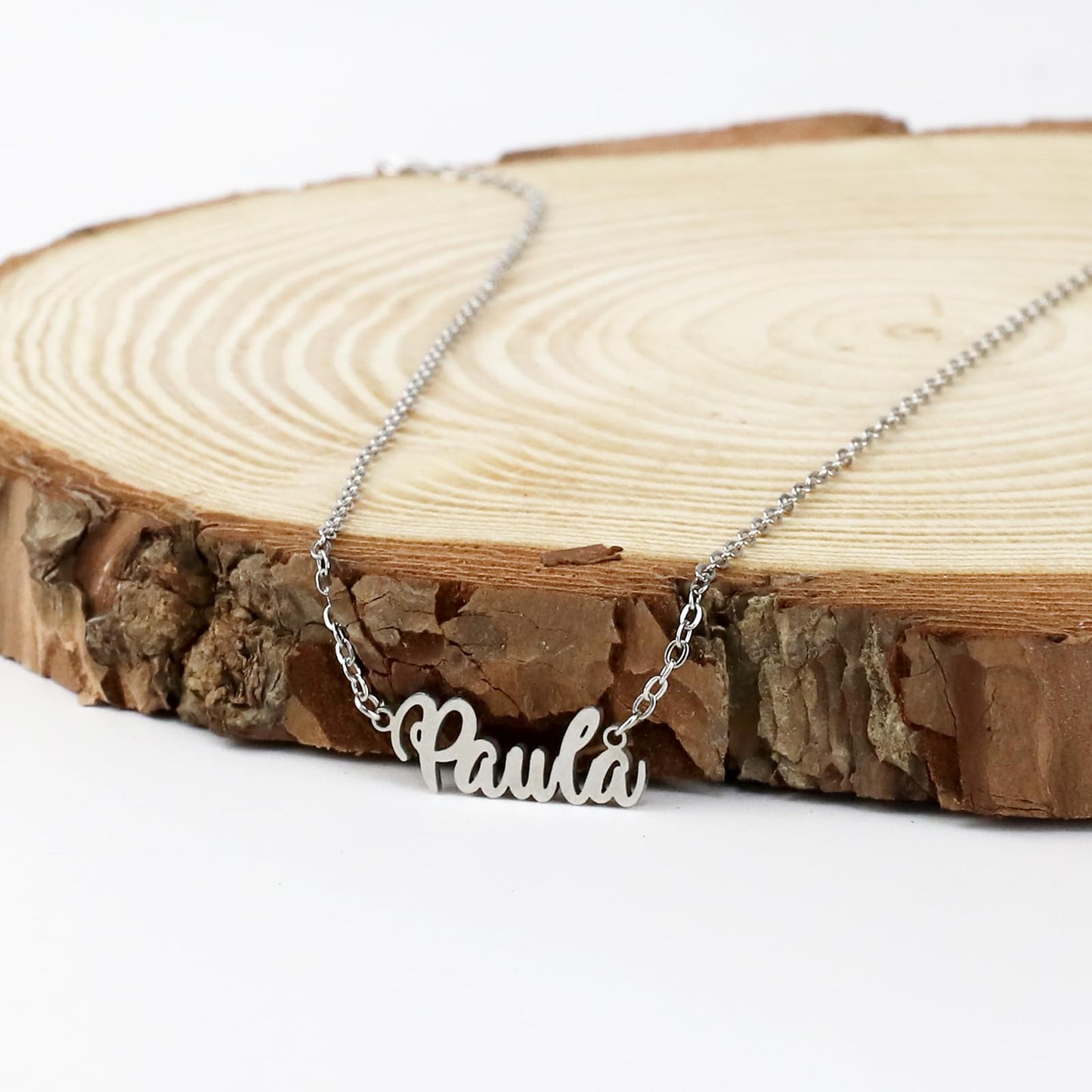 Colar Nome Personalizado Aço Inoxidável