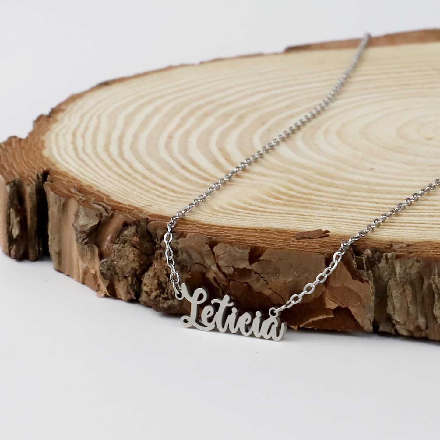 Colar Nome Personalizado Aço Inoxidável