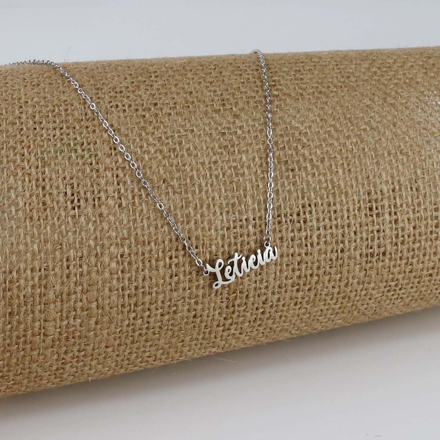 Colar Nome Personalizado Aço Inoxidável