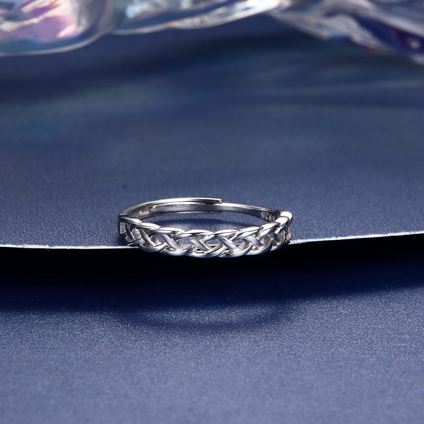 Anel Prata de Lei 925 Ajustável Celta Eterno