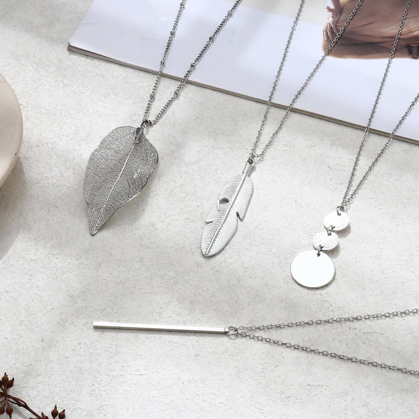 Diamday 4 Peças Colar Cadena