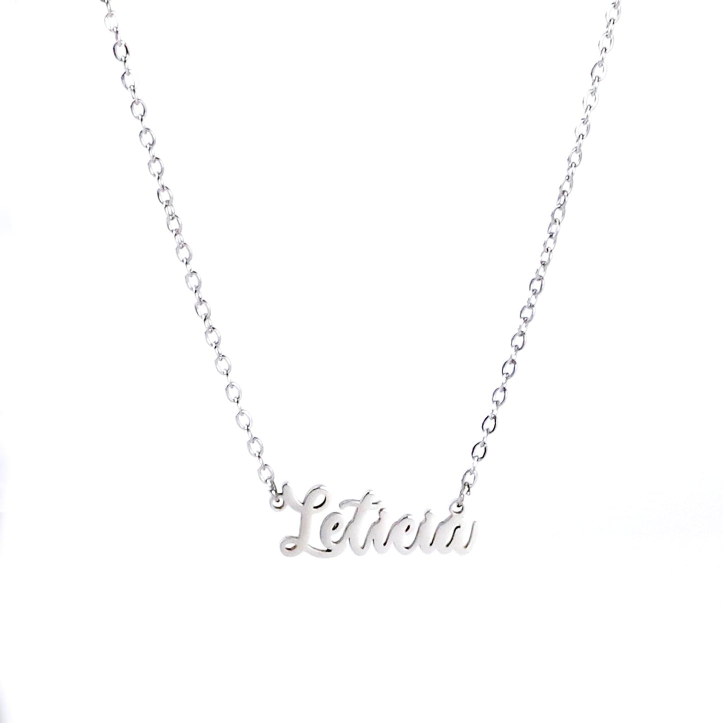 Colar Nome Personalizado Aço Inoxidável