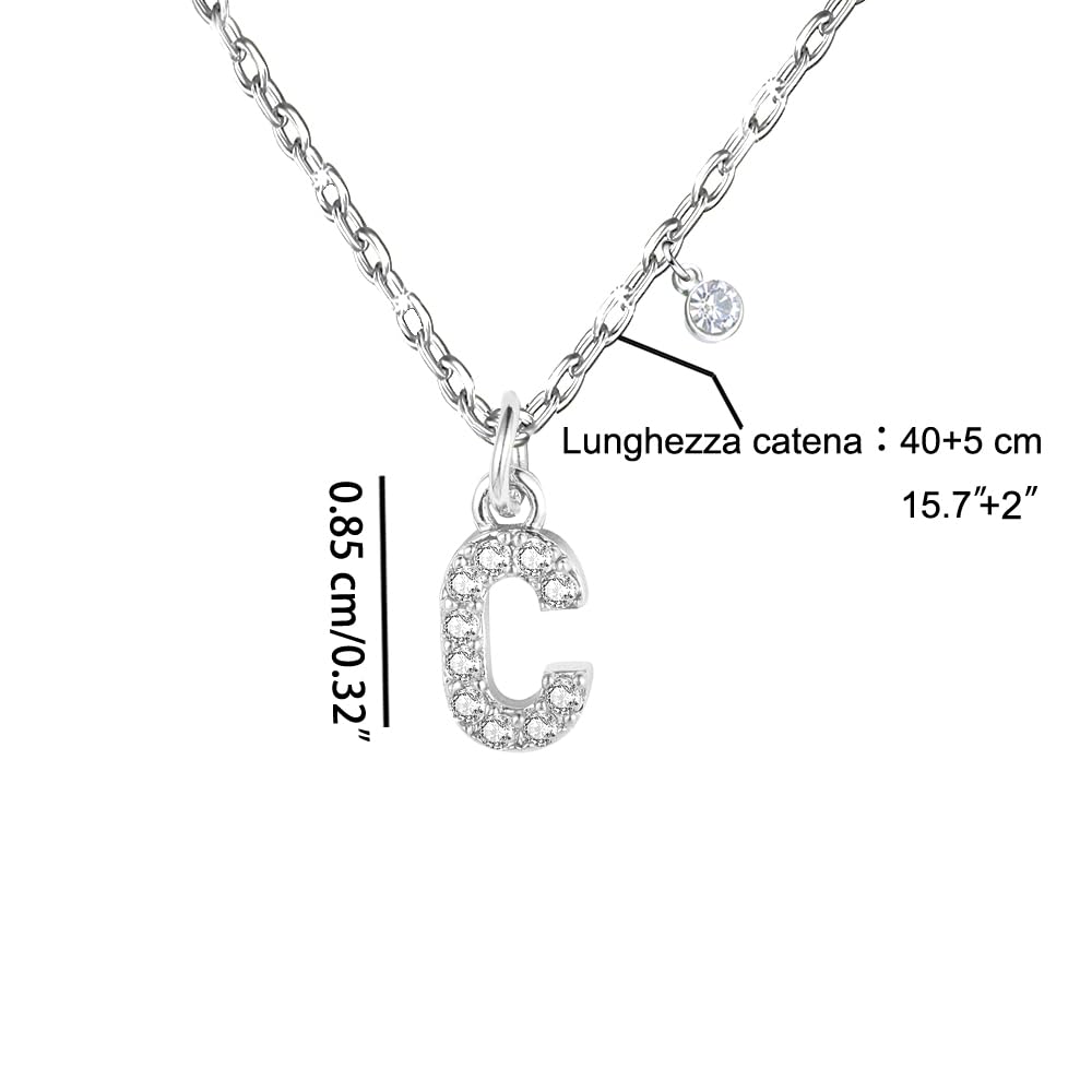 Colar Inicial letra Aço Inoxidável  A B C D E F G H I J K L M N O P Q R S T U V W X Y Z