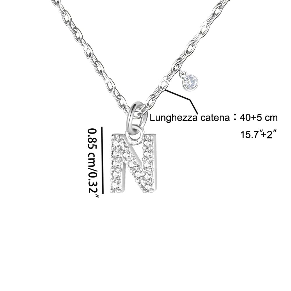 Colar Inicial letra Aço Inoxidável  A B C D E F G H I J K L M N O P Q R S T U V W X Y Z