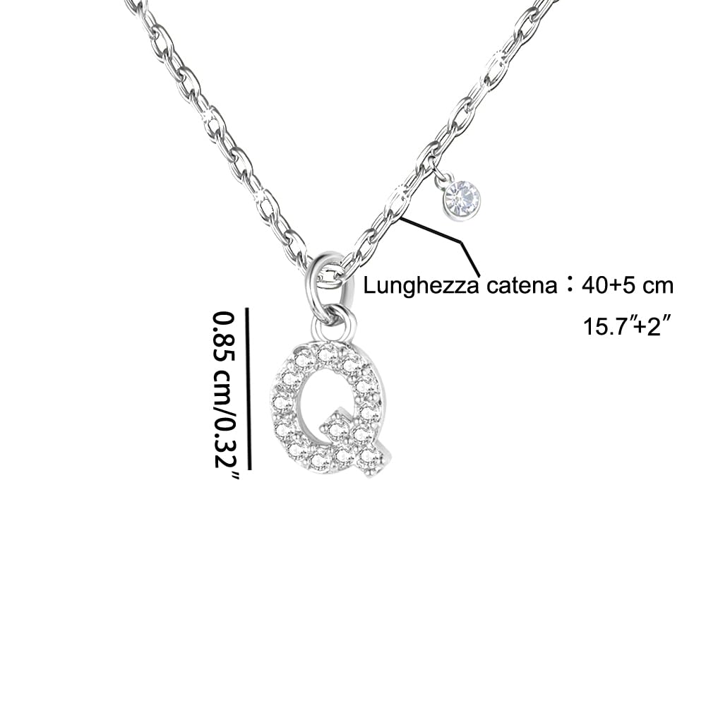 Colar Inicial letra Aço Inoxidável  A B C D E F G H I J K L M N O P Q R S T U V W X Y Z
