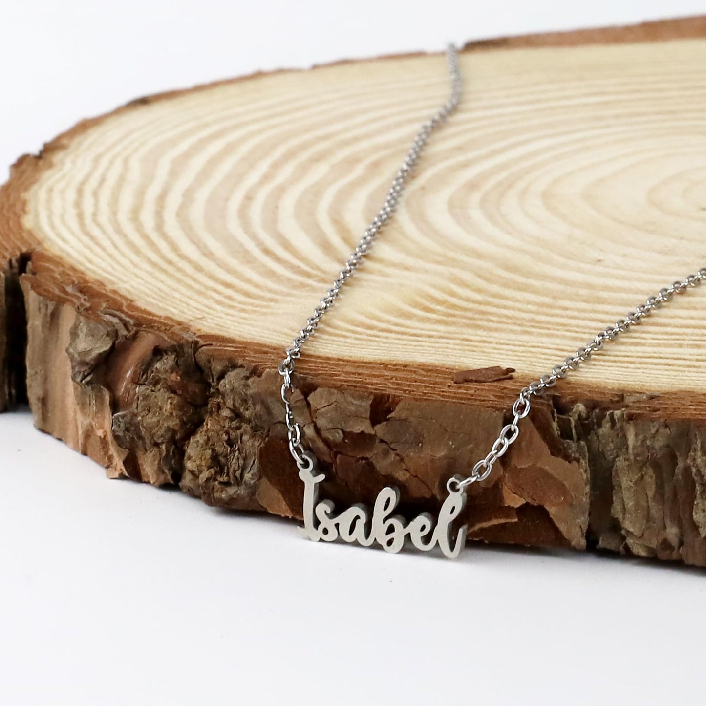 Colar Nome Personalizado Aço Inoxidável