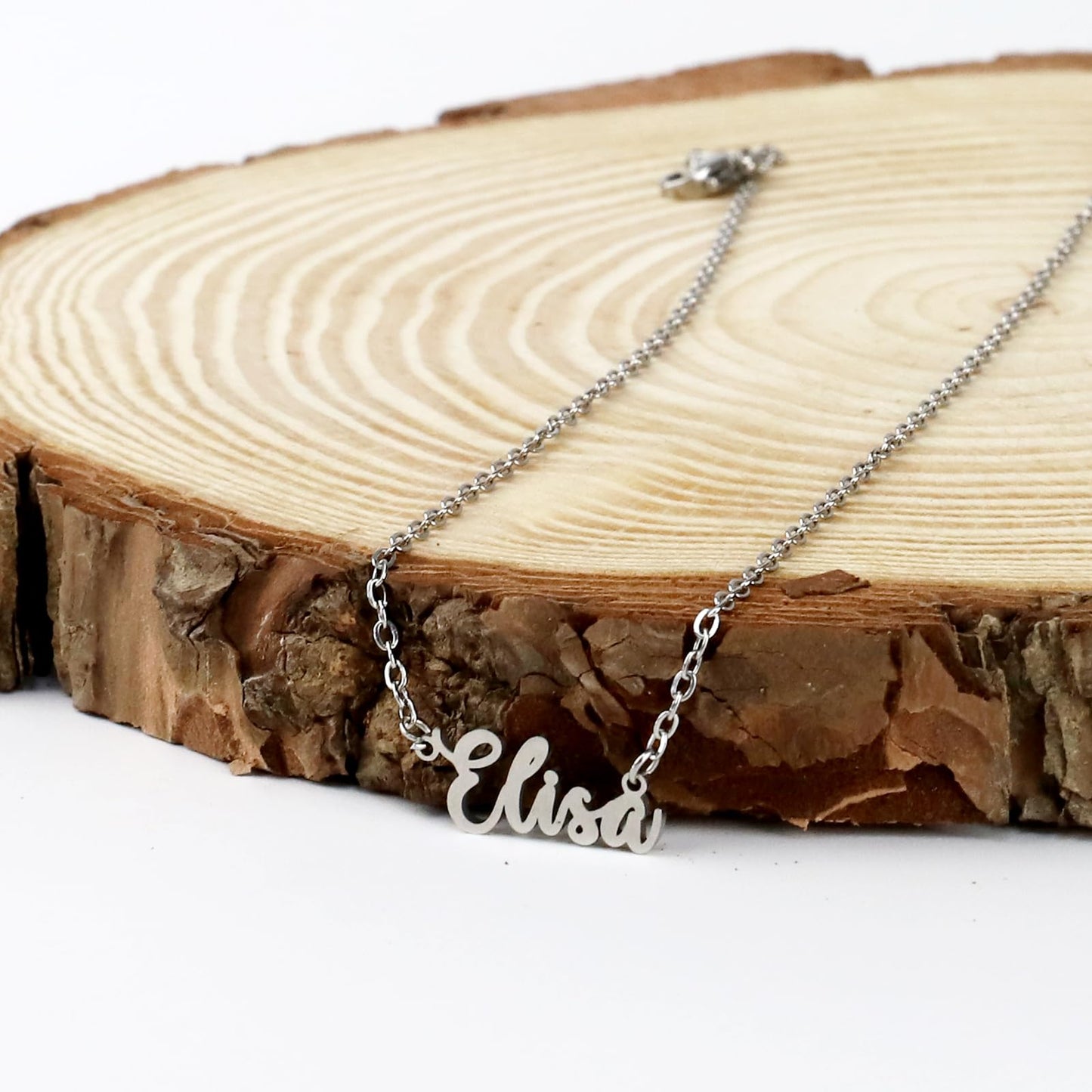 Colar Nome Personalizado Aço Inoxidável