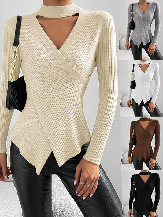 Blusa Cross-Neck Long-Sleeved Serra da Estrela